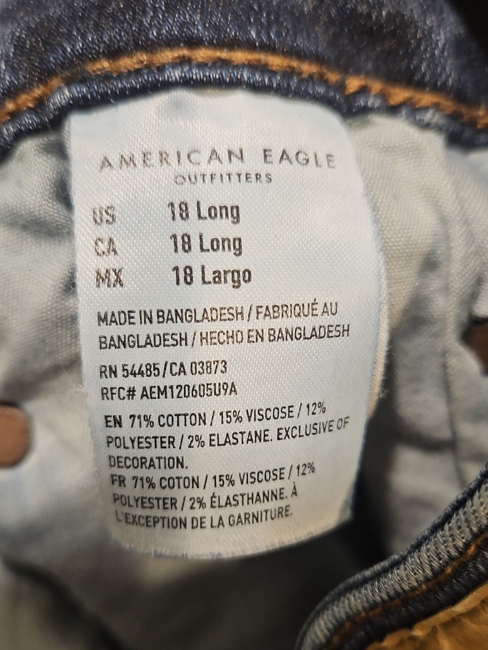 2 PAIRS - Sonoma Blue Denim Jeans with Contrast Stitching And American Eagle - Picture 13 of 14